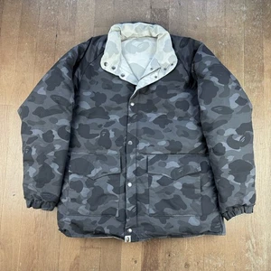 Bape A Bathing Ape ABC Camo Reversible Puffer Jacket Size Large - Picture 1 of 10