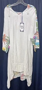 Tempo Paris 1516a Hoodie Caftan M/L white - Picture 1 of 3