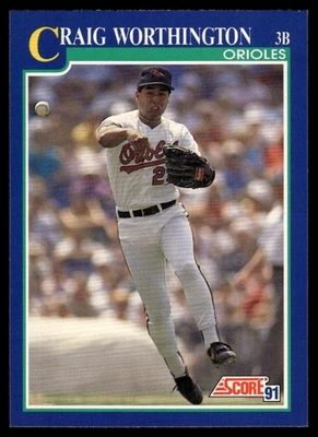 1991 Score #503 Craig Worthington - Image 1 of 2