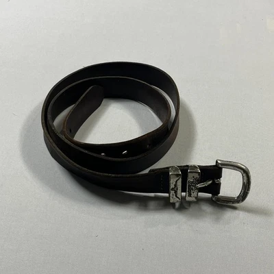 RM Williams Vintage Brown Real Cowhide Leather Belt Mens Size 44 - 112cm - image 1 of 4