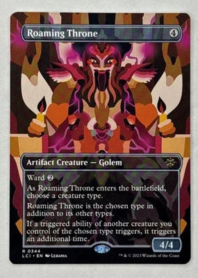 1x BORDERLESS Roaming Throne, NM, Magic Gathering, MtG  - Image 1 of 4