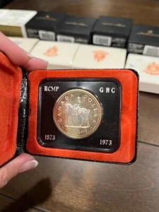 1973 Canadian Silver $1 Dollar RCMP / GRC 100th Anniversary Coin - Picture 1 of 1
