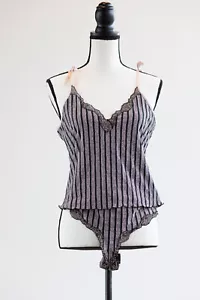 PASSIONATA France Womens Lingerie Set Camisole (L) and Panty (M) Pink and Black - Picture 1 of 7