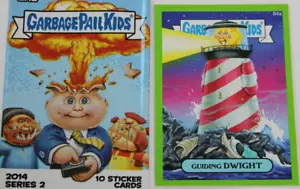 GARBAGE PAIL KIDS 2014 series 2 "GREEN" # 84a "Guiding Dwight" - Picture 1 of 5