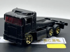Hot Wheels Semi Cab LKW 1991 schwarz Vintage Big Rig Mattel 1:64 Druckguss gebraucht - Bild 1 von 9