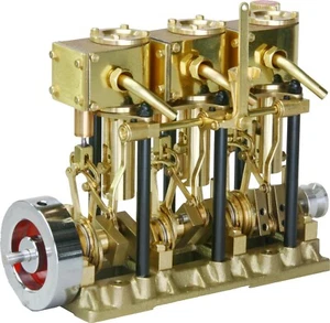 Saito Model ship steam engine T3DR From Japan New - Picture 1 of 4