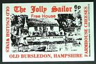 Matchbox label Pub Inn The Jolly Sailor Old Bursledon Hampshire MD383