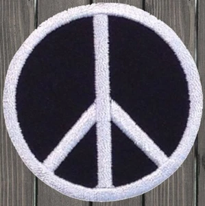 Peace Sign Embroidered Patch — Iron On - Picture 1 of 1
