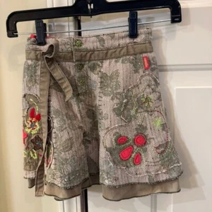 Girls Pampolina Brand Mixed Media Layered Skirt Size 4T - Picture 1 of 6