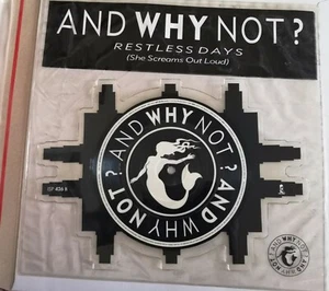 And why not - restless days - picture disc 7" NM soul funk mod indie new wave  - Picture 1 of 3