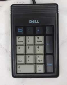 Old Generic Dell Computer 17 Key Numeric Key Pad with PS/2 Model No. 86004 - Picture 1 of 3