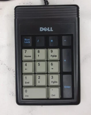 Old Generic Dell Computer 17 Key Numeric Key Pad with PS/2 Model No. 86004 - Image 1 of 3