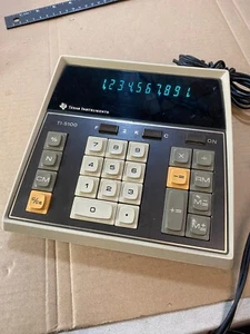 Vtg Texas Instruments Desktop Office Desk Table Calculator Mid Century Modern - Picture 1 of 8