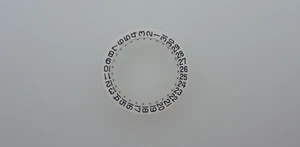 Datumscheibe, Datumanzeiger für ETA 2671, 2641, date disc, part 2557, NOS - Picture 1 of 5