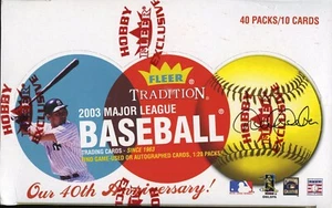 Box of 2003 Fleer Tradition Factory Sealed Hobby Box-40 Packs - Picture 1 of 4