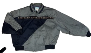 VTG 90s CANYON GUIDE OUTFITTERS AZTEC NATIVE BLANKET LINED JACKET MADE USA 3XL - Picture 1 of 9