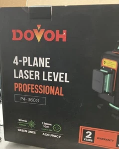 Nivel láser DOVOH 4D 360 autonivelante: haz verde de alta precisión recargable... - Imagen 1 de 2