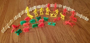Juguete MPC VAQUEROS INDIOS y ANIMALES Plástico Amarillo Rojo Verde más Cerca Blanca - Imagen 1 de 1