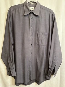 Alfani Men’s Long Sleeve Gray Shirt Button Down Size 16 32/33 - Picture 1 of 3