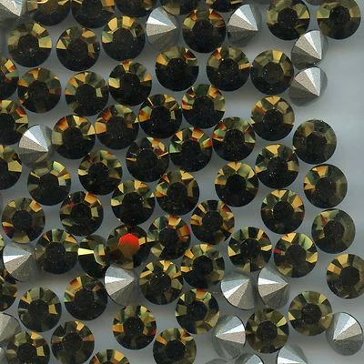 1028 SS34 D *** 24 Strass Swarovski fond conique 7,2mm CRYSTAL DORADO F