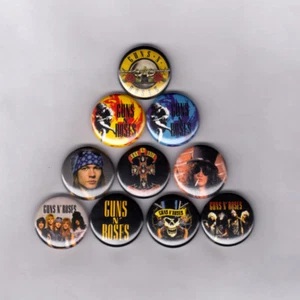 GUNS N ROSES 1" PINS / KNÖPFE (Shirt Logo Poster Druck GNR Metall LP Schallplatte CD) - Bild 1 von 4