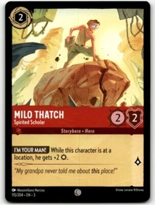 Disney Lorcana Trading Card Milo Thatch #115 Into The Inklands - Picture 1 of 2