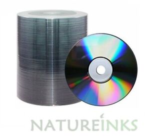 100 Shiny Silver THERMAL Silkscreen Printable Blank CD-R CD Discs 52x MR230