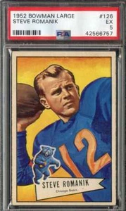 1952 BOWMAN LARGE #126 STEVE ROMANIK PSA 5 (RC) SP BEARS - Picture 1 of 2