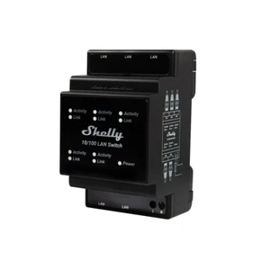 Conmutador Ethernet montado con 5 puertos RJ45 Shelly DIN Rail LAN Switch - Imagen 1 de 3