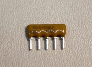 Bourns Resistor Network Array 4 Resistors 1K OHM 5SIP 5 Pins SELECT QUANTITY - Picture 1 of 15