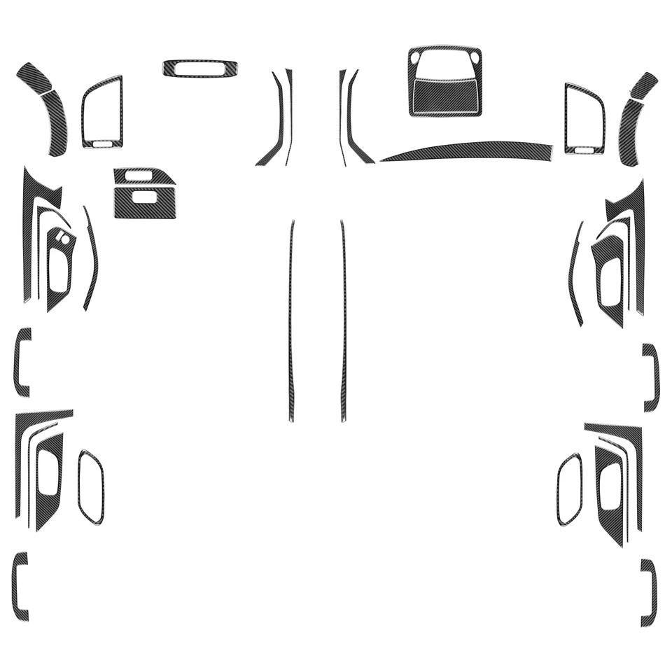 Полный комплект отделки салона из настоящего углеродного волокна для Nissan Altima 13-18 38 шт. - Изображение 1 из 4
