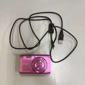 Nikon COOLPIX S3600 pink 20.0MP Compact Digital Camera From JAPAN - Picture 1 of 13