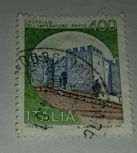 BRIEFMARKE 400 LIRE ITALIEN 1980 CASTELLO DELL'IMPERATORE PRATO - STAMP - Bild 1 von 1