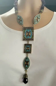 Heidi Daus Göttlich Deko Halskette/Lila Multi Ret: 239,95 $ - Bild 1 von 3