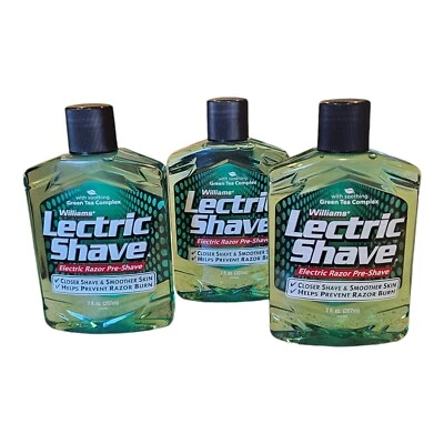 Lote de 3 Maquinillas de Afeitar Eléctricas Williams Pre Afeitado Complejo de Té Verde Completo  Foto 1 de 4