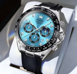 OLEVS Watches for Men Chronograph Quartz Watches For Men Luminous Date Watch Men - Picture 1 of 6