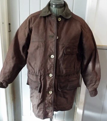 Винтажный TIMBERLAND Weathergear коричневый водостойкий Nabuk кожаная куртка - S - Изображение 1 из 4