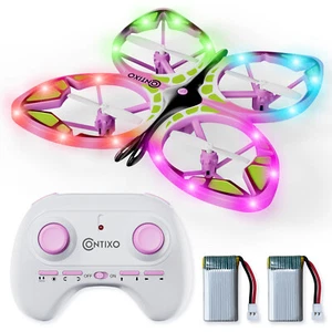 Contixo TD2 Kids Butterfly Stunt Drone Quadcopter Remote Control LED Glow Lights - Picture 1 of 18