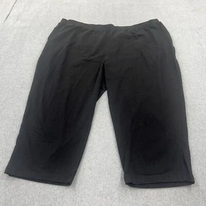Catherines Pants Womens 3X Black Suprema Collection Mature Capri Pockets - Picture 1 of 11