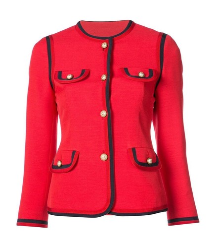 Giacca Gucci Blazer Rossa Seta & Lana