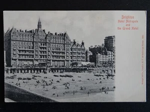 Sussex BRIGHTON Hotel Metropole & Grand Hotel c1902 UB Postcard by Stengel & Co. - Picture 1 of 2