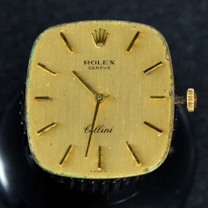 Vintage ROLEX GENEVE Cellini Cal.1600 Dial & Movement Parts Women watch - Picture 1 of 2