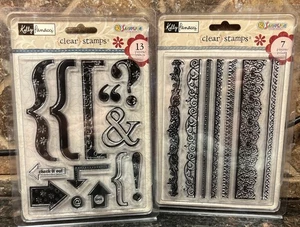 Hampton Art Kelly Panacci Clear Stamps Set 2 Satzzeichen & Vintage Bordüren - Bild 1 von 10