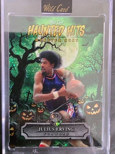Wild Card Haunted Hits 2025 Julius Erving 2/3 Green Disco 76ers - Imagen 1 de 2