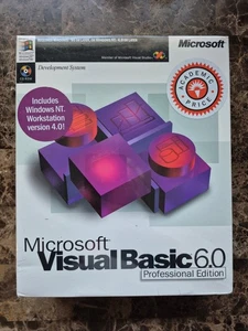 NEW SEALED Microsoft Visual Basic 6.0 Professional Pro 6 203-00506 RETAIL BOX - Picture 1 of 5