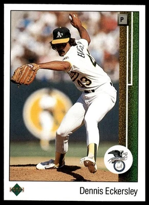 1989 Upper Deck #664 Dennis Eckersley - Image 1 of 2