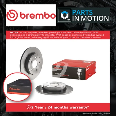 2x Brake Discs Pair Solid fits FORD FOCUS Mk3 TDCi 2.0D Rear 10 to 20 271mm Set - Image 1 of 4