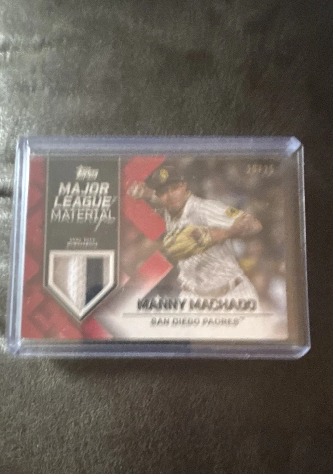 2022 Topps Series 1 - Major League Material Manny Machado #MLM-MMA Red /25 (MEM) - Image 1 of 1