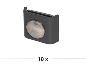 10 Stück Verbinder in RAL 7016 Anthrazit I Gittermattenverbinder I Eckverbinder  - Bild 1 von 4