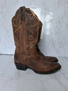 Dillon JBW2303 Leather Brown Western Boots Women's Size 6.5 B - Picture 1 of 16